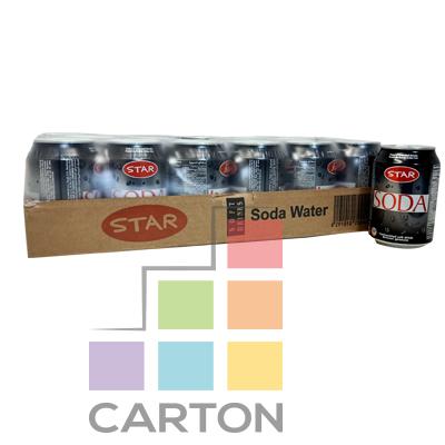 STAR SODA WATER CAN 24*300ML